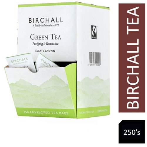 Birchall Fairtrade Green Tea 250 Envelopes