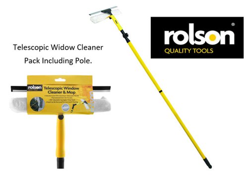 Rolson Telescopic Window Cleaner & Mop