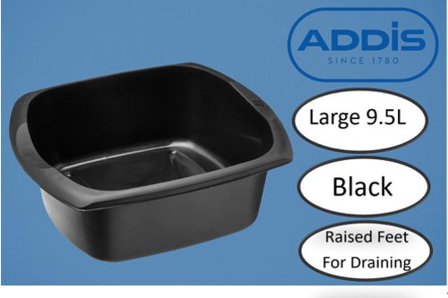 Addis Large Washing Black Bowl 9.5 Litre