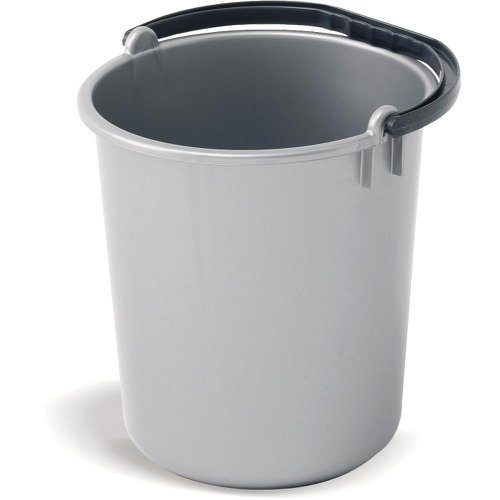 Addis Metallic Grey Bucket 9 Litre