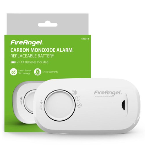 FireAngel FA3313 Replaceable Battery Detector Carbon Monoxide Alarm