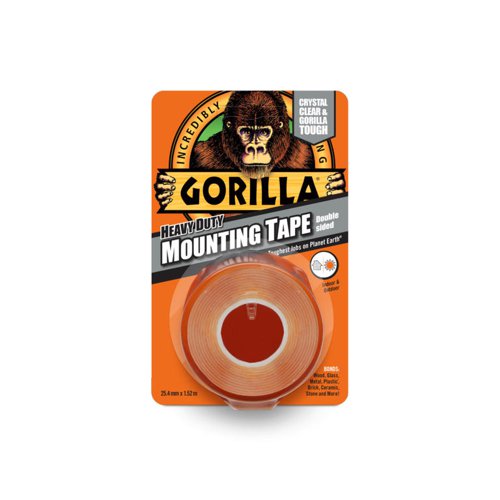 Gorilla Heavy Duty Clear Mounting Tape 1.5m