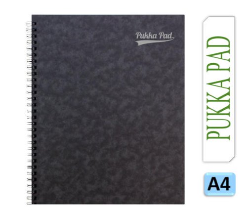 Pukka Pads Pressboard A4 Black Sidebound Pad - PACK (20)