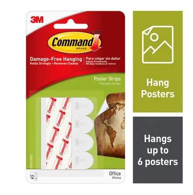 Command 17024 Poster Strips Pack 12's