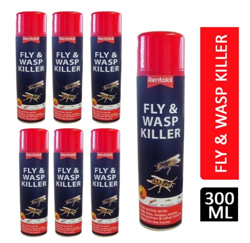 Rentokil Fly & Wasp Killer Spray 300ml