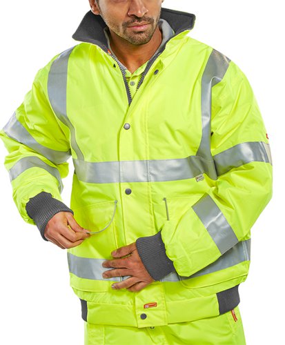 Beeswift Hi-Vis Yellow Extra Large Super Bomber Jacket
