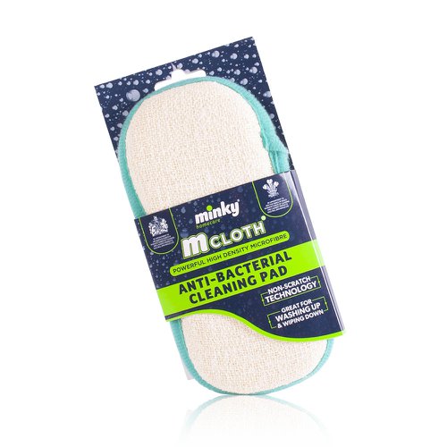 Minky Mcloth Anti-Bacterial Cleaning Pad - PACK (12)