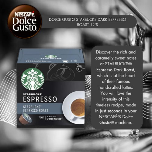 Dolce Gusto Starbucks Dark Espresso Roast 12's - PACK (3)