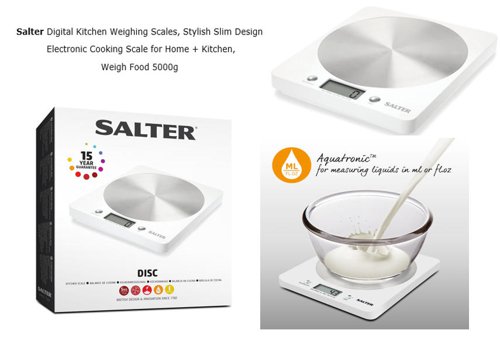 Salter White Kitchen Scale