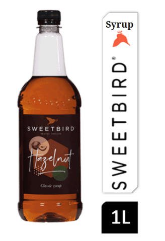Sweetbird Hazelnut Coffee Syrup 1litre (Plastic)