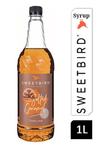 Sweetbird Salted Caramel Coffee Syrup 1litre (Plastic)