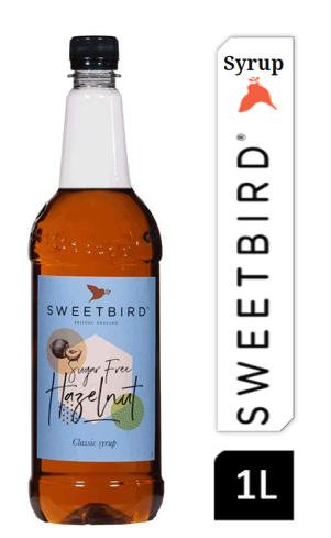 Sweetbird Sugar Free Hazelnut Coffee Syrup 1litre (Plastic)