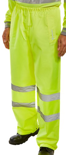 BSeen High Visibility Trousers Medium Yellow
