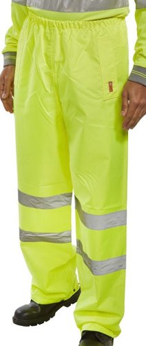 BSeen High Visibility Trousers Small Yellow