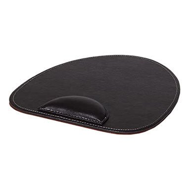 Osco Brown Faux Leather Mouse Pad