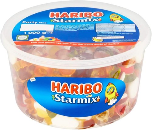 Haribo Starmix 1kg Drum - PACK (4)