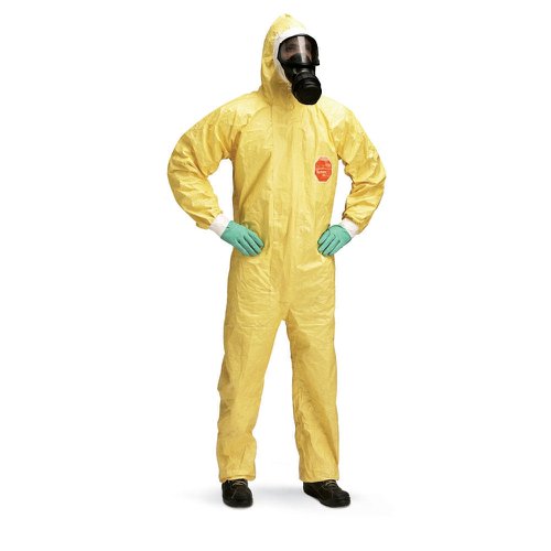 Dupont Tychem 2000C Yellow Large Hooden Coverall