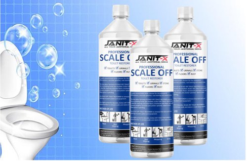 Janit-X Scale Off Professional HD Toilet Descaler & Reviver 1 Litre - PACK (12)