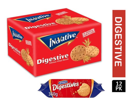 McVitie's Original Digestive Biscuits 360g - PACK (12)