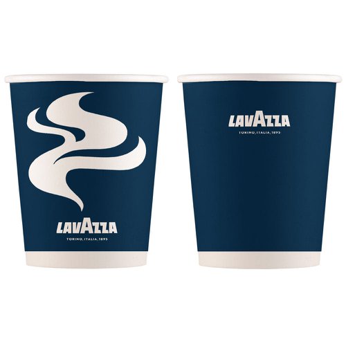 Lavazza 10oz Blue & White Double Walled Cups 25's - PACK (20)