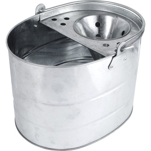 Fixtures Galvanised Stainless Steel Mop Bucket 2 Gallon