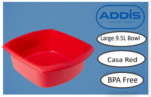 Addis Large Washing Red Bowl 9.5 Litre
