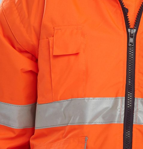 Beeswift Europa Large Orange Bomber Jacket