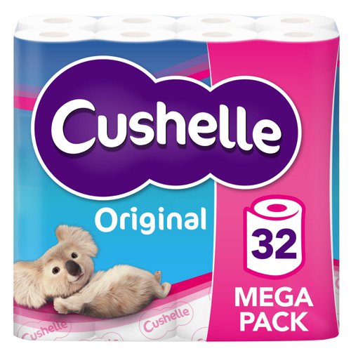 Cushelle Original Toilet Roll 32 Pack XXL