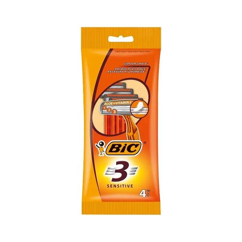 Bic 3 Sensitive Razor Pack 4's