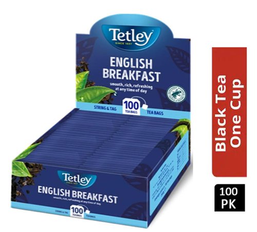 Tetley English Breakfast String & Tag 100's