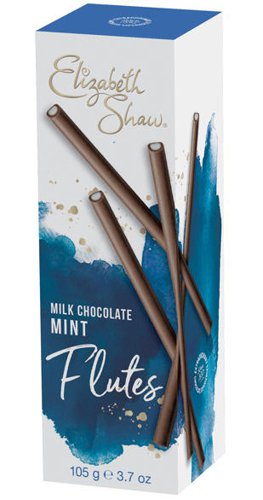 Elizabeth Shaw Milk Chocolate Mint Flutes 105g - PACK (10)