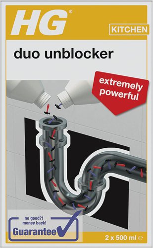HG Drain Duo Unblocker 2x500ml