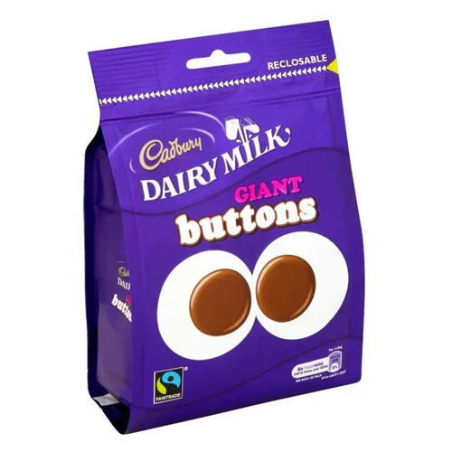 Cadbury Dairy Milk Giant Buttons 85g - PACK (10)