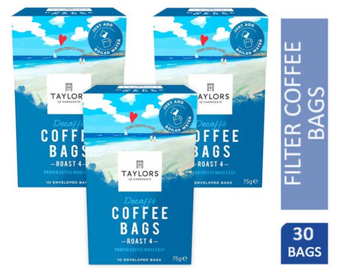 Taylors of Harrogate Decaf Coffee Bags Pack 10s - PACK (3)