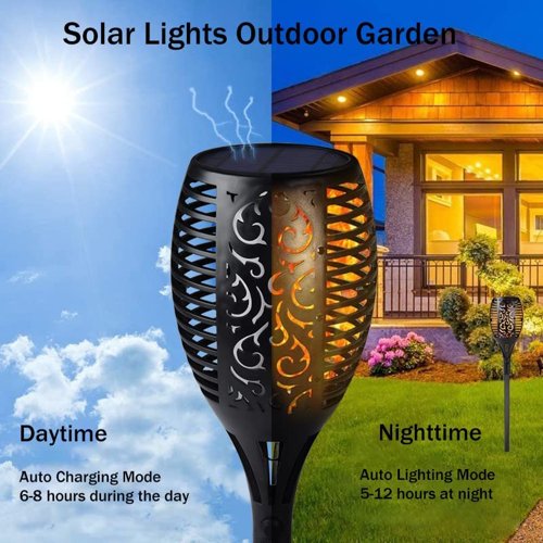Rolson 54 LED Solar Flame Light