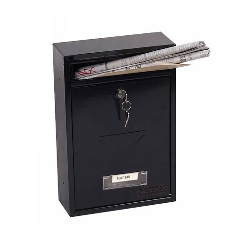 Phoenix Letra Front Loading Black Mail Box (MB0116KB)
