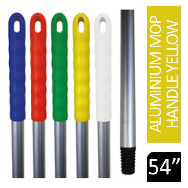 Janit-X Aluminium Socket Mop Handle Yellow - PACK (10)