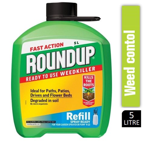 Roundup Total Weedkiller Refill RTU 5 Litre - PACK (4)