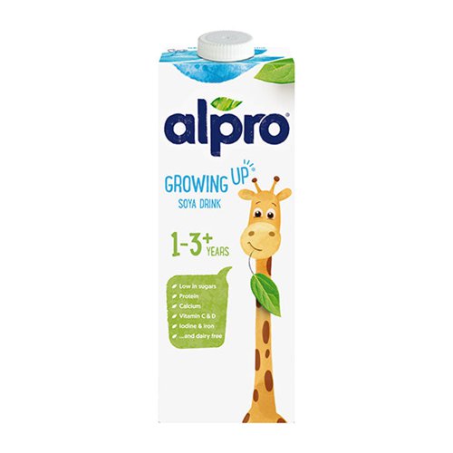 Alpro Growing Up 1-3+ Years Soya Milk 1 Litre - PACK (8)