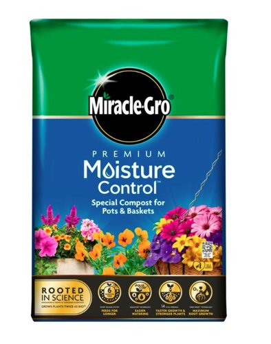 Miracle-Gro Premium Moisture Control Potting Compost 10 litre