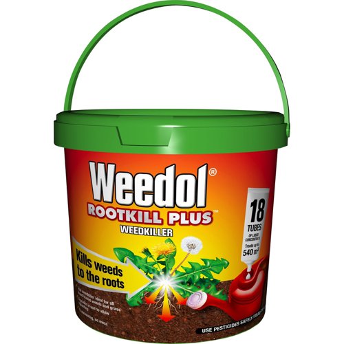 Weedol Rootkill Plus Weedkiller 18 Tubes - PACK (3)