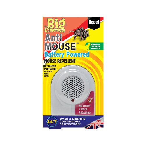 Big Cheese Anti Mouse Battery Powered Mouse Repellent {STV820} - PACK (6)