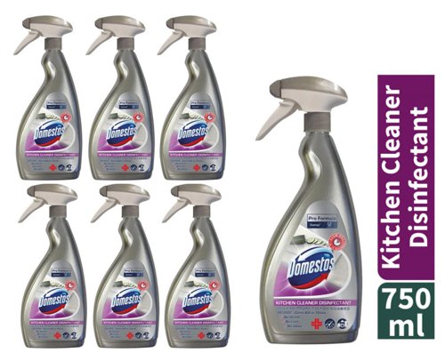 Domestos Pro Kitchen Cleaner Disinfectant Spray 750ml - PACK (6)