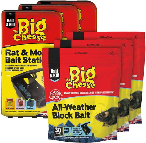 Big Cheese Rat & Mouse Bait Station (STV179) - PACK (6)