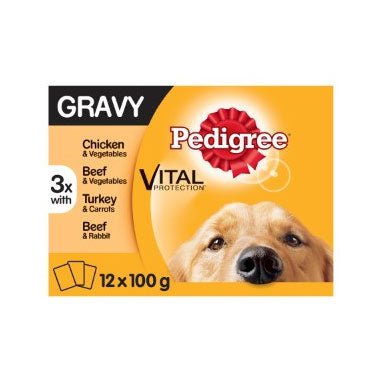 Pedigree Dog Pouches Mixed Selection in Gravy 12x100g 