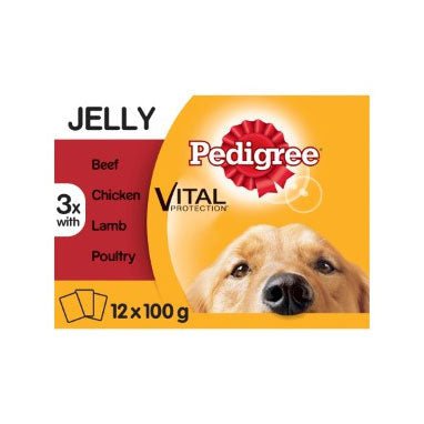 Pedigree Dog Pouches Mixed Selection in Jelly 12x100g