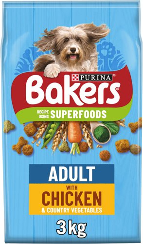 Bakers Adult Chicken & Vegetables 3kg - PACK (4)