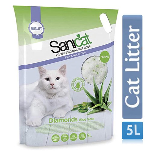 Sanicat Professional Diamonds Aloe Vera Litter 5 Litre