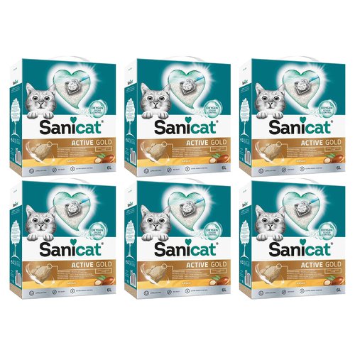 Sanicat Professional Gold Ultra Clumping Litter 6 Litre