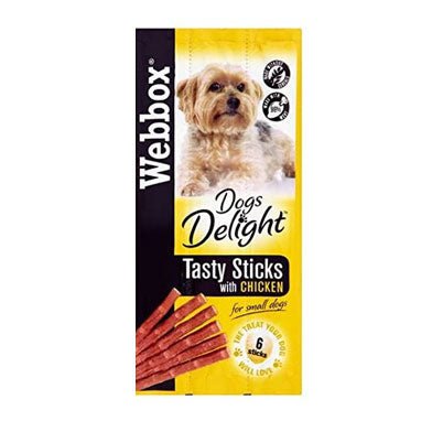 Webbox Small Dogs Delight Tasty Sticks Chicken 6 Pack